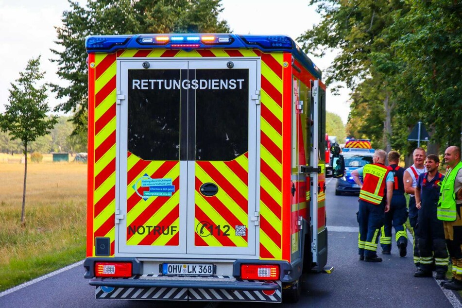 Im brandenburgischen Kremmen gab es einen schweren Unfall mit einem Motorrad.