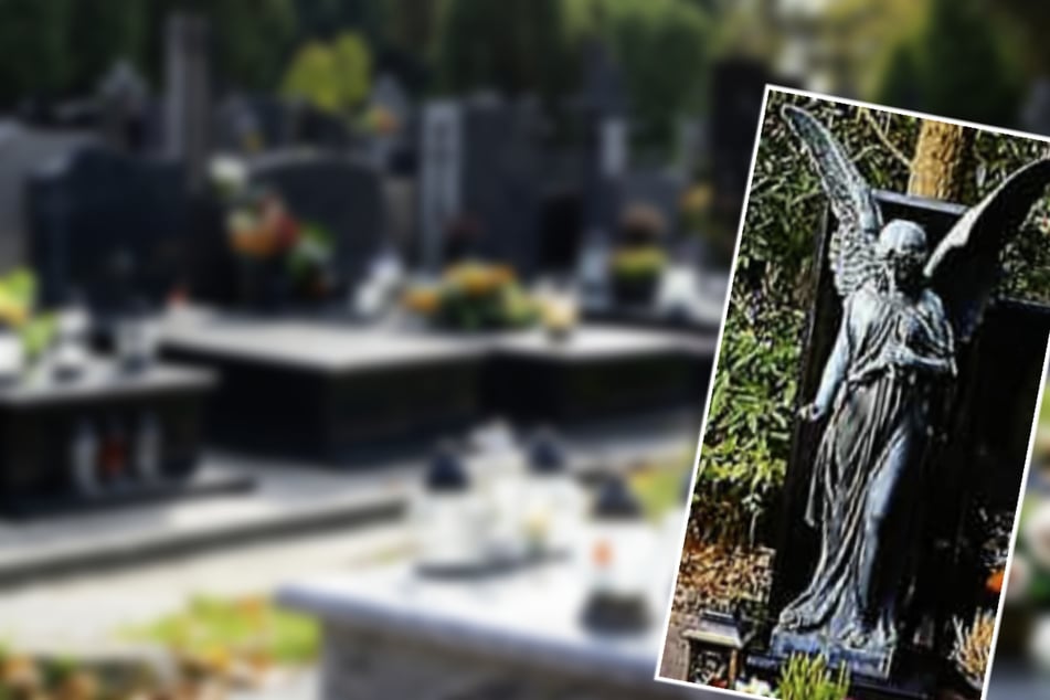 Es müssen mehrere Diebe am Werk gewesen sein, um die 300 Kilogramm Statue vom Friedhof wegzuschaffen.