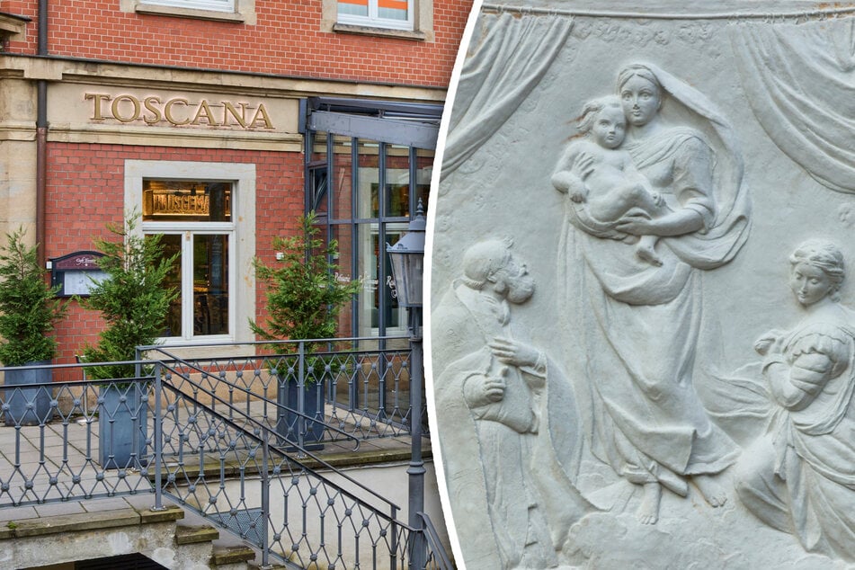 Dresden: "Toscana" voller Theaterplastiken: Unsere Madonna hängt plötzlich im Café