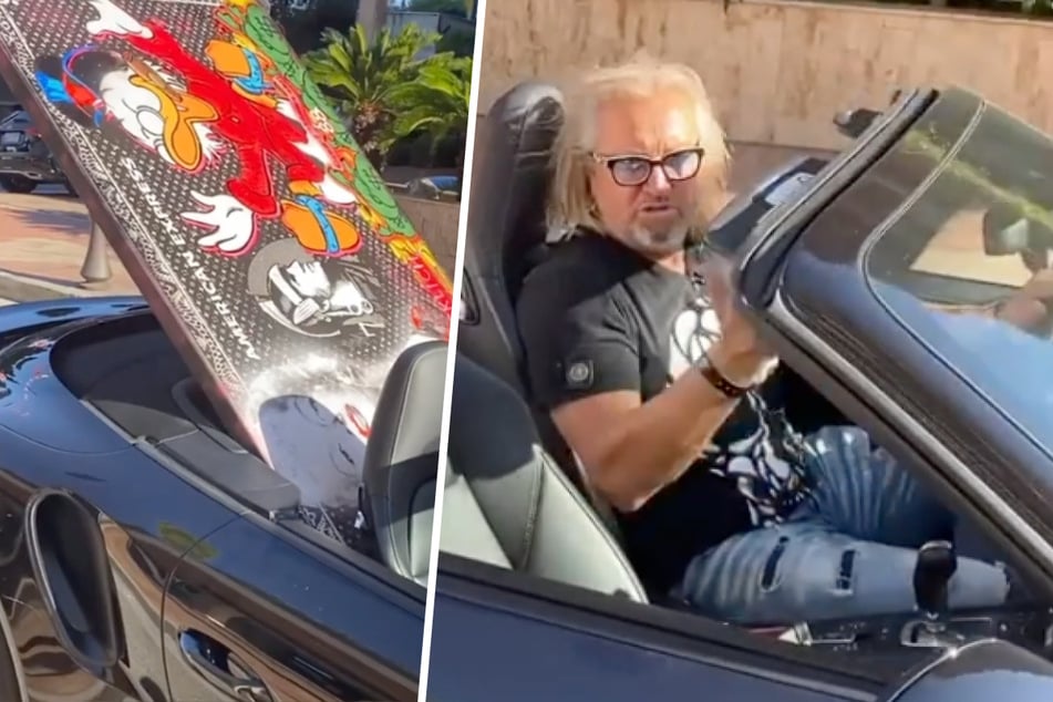Die Geissens: Robert Geiss protzt mit Luxus-Cabrio, doch was ist da auf seiner Rückbank?