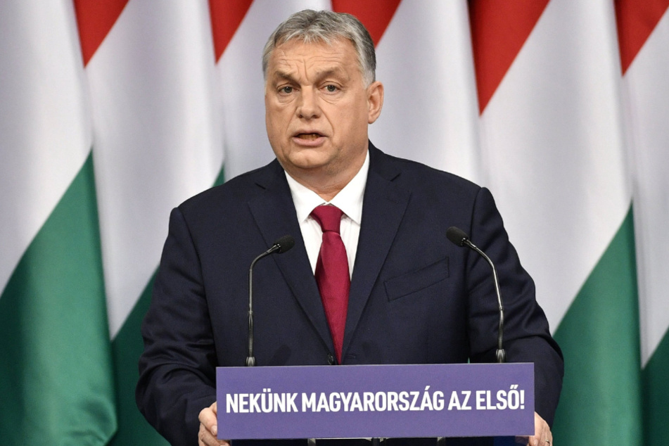 Viktor Orban, Ministerpräsident von Ungarn, hält seine jährliche Rede zur Lage der Nation im Konferenzsaal des Burggarten-Basars. (Archivbild)