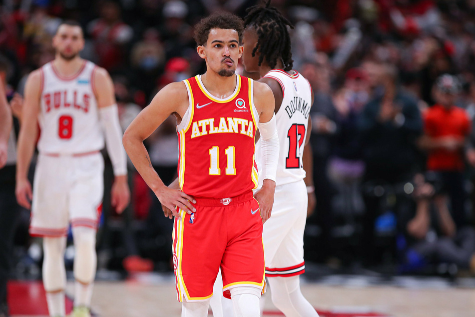 Trae Young struggled in the Hawks' defeat against the Bulls.