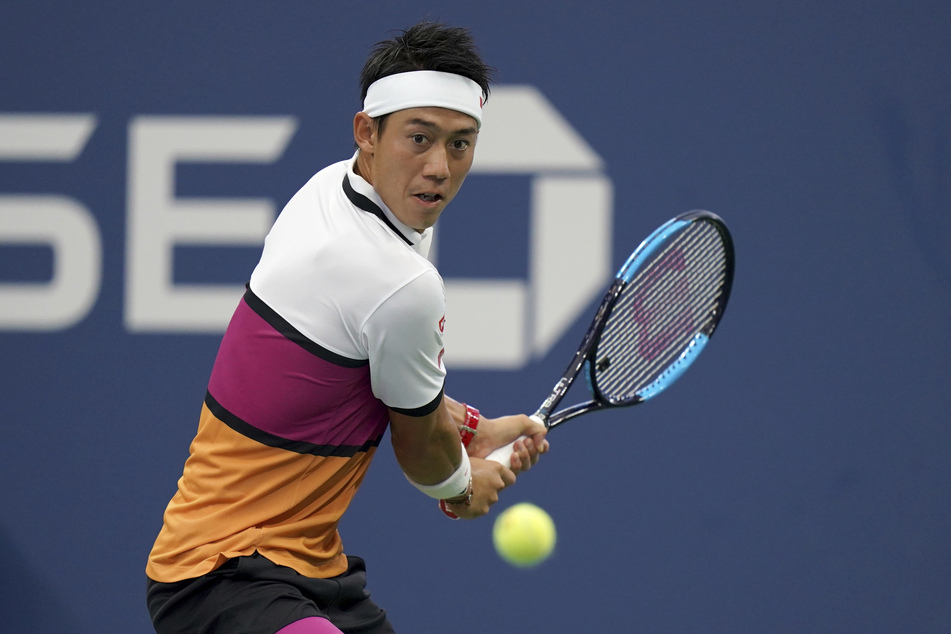 Kei Nishikori in Aktion. Der ehemalige US-Open-Finalist ist positiv auf das Coronavirus getestet worden und hat seine Teilnahme am Masters-Series-Turnier von Cincinnati abgesagt.