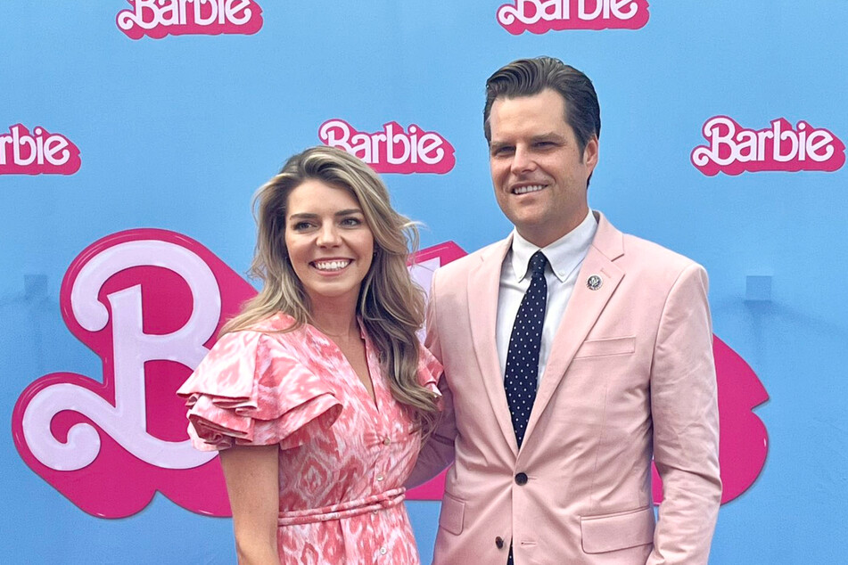Congressman Matt Gaetz (r.) and his wife Ginger attended a premier of the new Barbie movie, but they have differing feelings on the film.