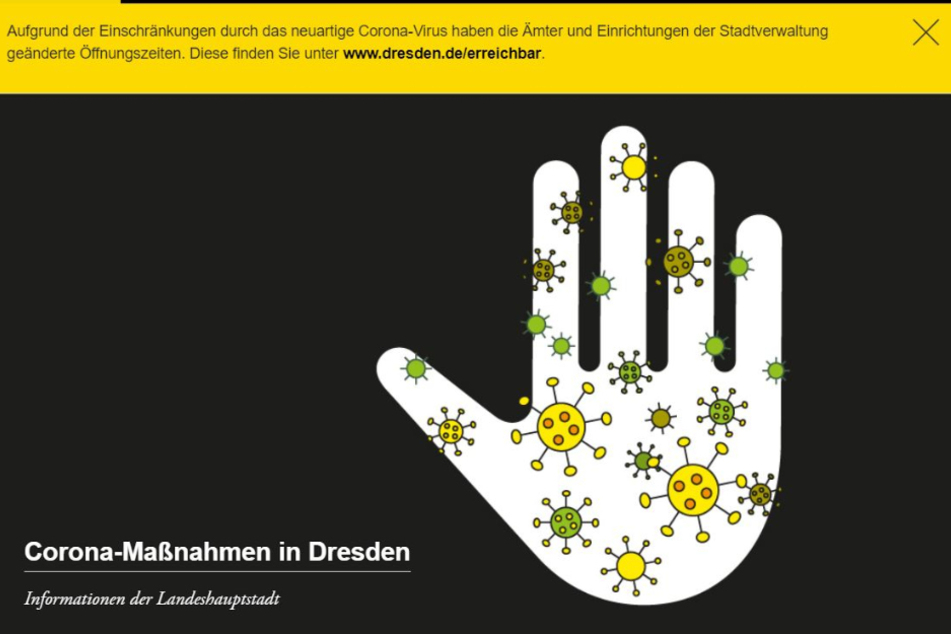 Besonders häufig wird die Corona-Seite der Stadt aufgerufen. Foto: screenshot/dresden.de