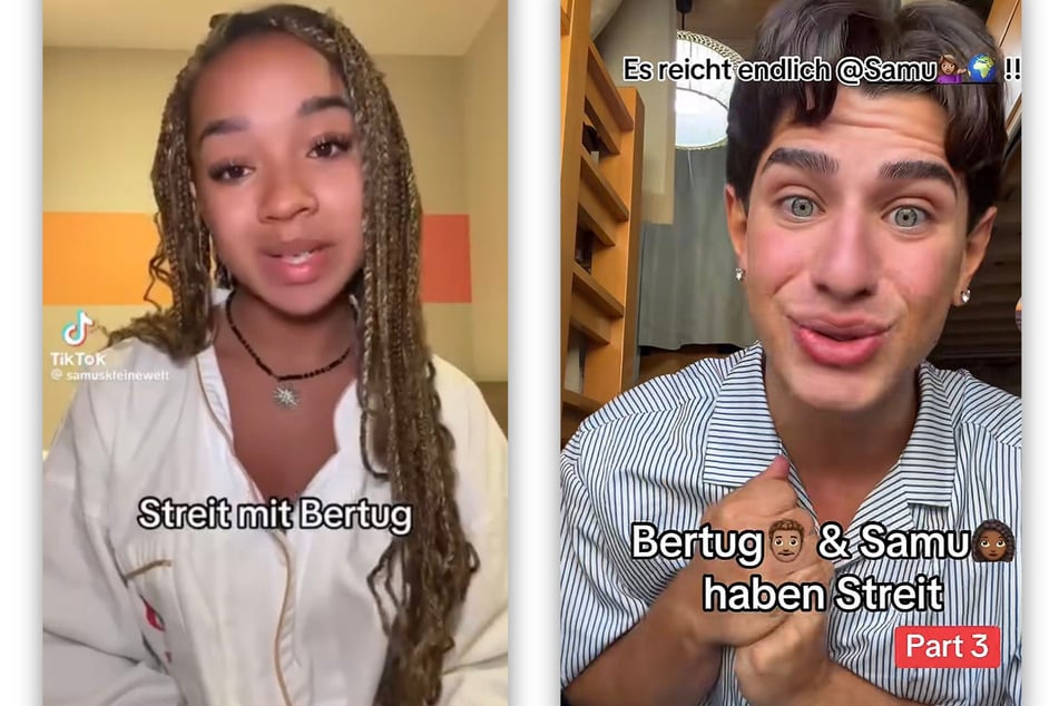 Samu (19) machte den Streit mit Bertug bei TikTok öffentlich, woraufhin auch Bertug (20) online reagierte.