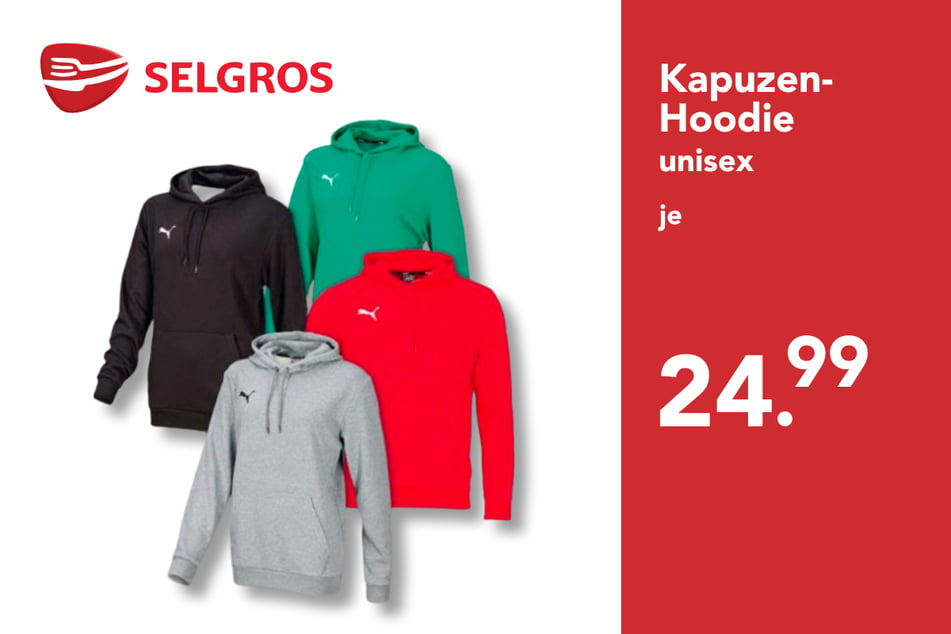 Puma Kapuzen-Hoodie
für 24,99 statt 34,99 Euro.