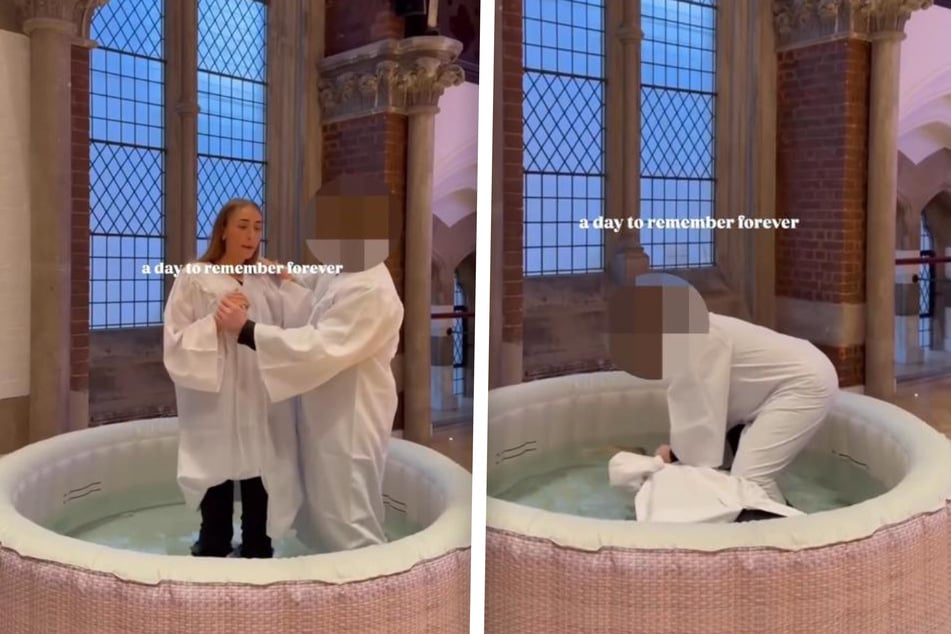 Lily Phillips (24) ließ sich kürzlich erneut taufen.