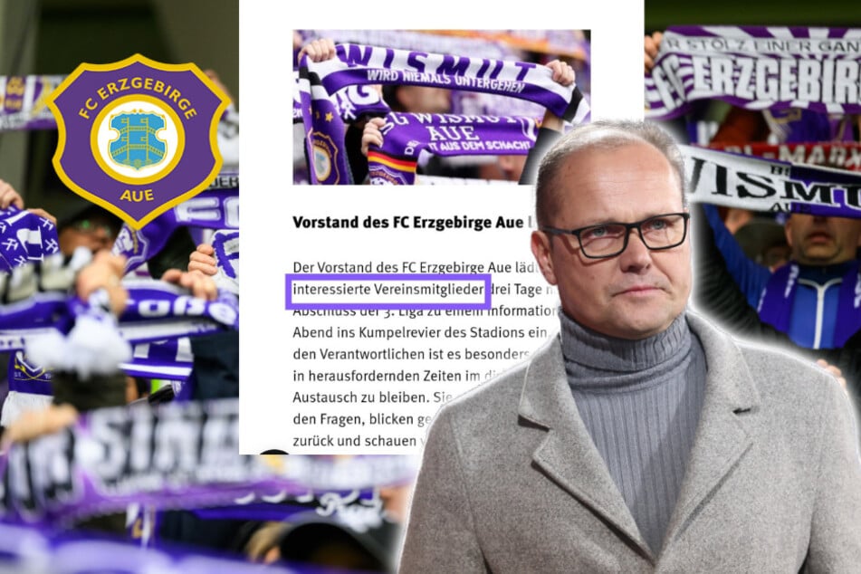 Fan-Frust in Aue: Info-Abend plötzlich nur noch für Mitglieder