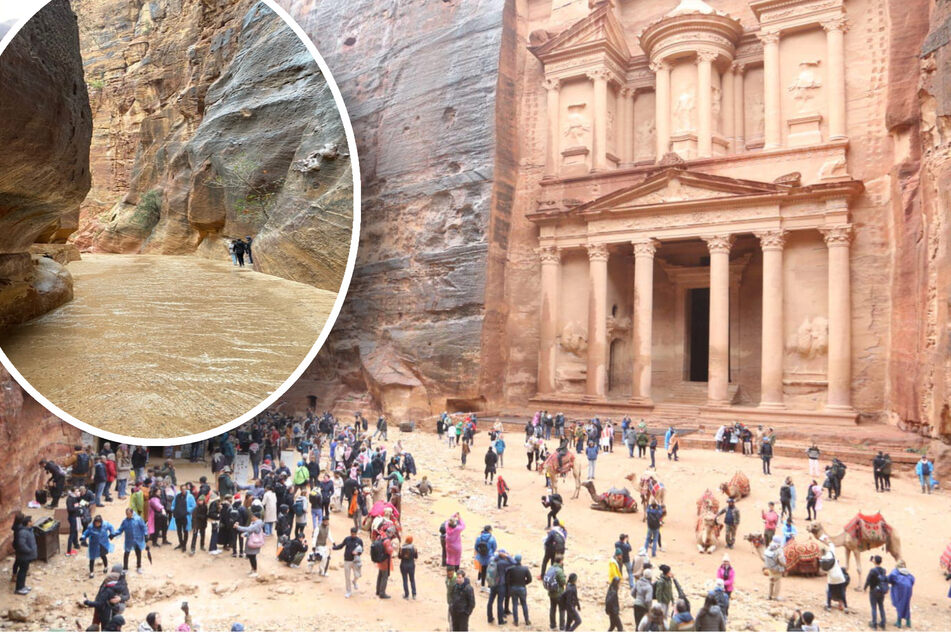 Wetter-Kapriolen in der Wüste: Historische Stadt Petra von Wassermassen überflutet!