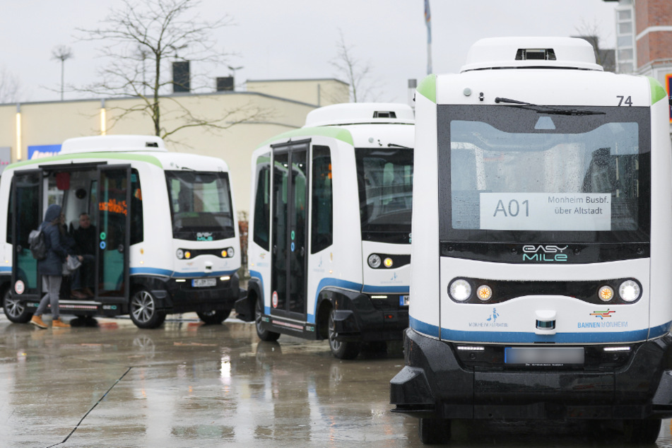 Selbstfahrende E-Busse in Mondheim. (Archivbild)