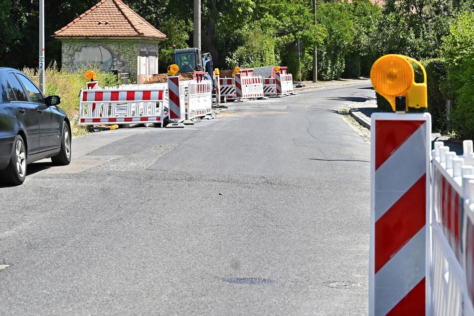 Im Niedersedlitzer Ortsbild sind die vielen Baulöcher unübersehbar.