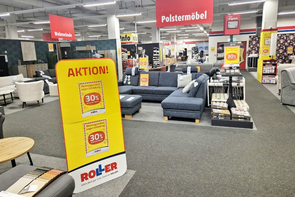 Aufgrund des Abverkaufs bei ROLLER in Gera gibt's aktuell satte 30 Prozent¹ Nachlass auf Möbel.