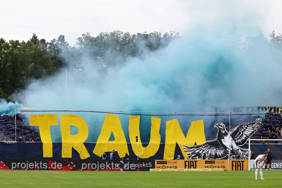 Die Fans von Lok Leipzig hatten richtig Bock.