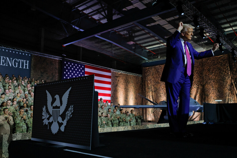 Trump revives talks of third term and mocks Biden in address at US air base in Qatar