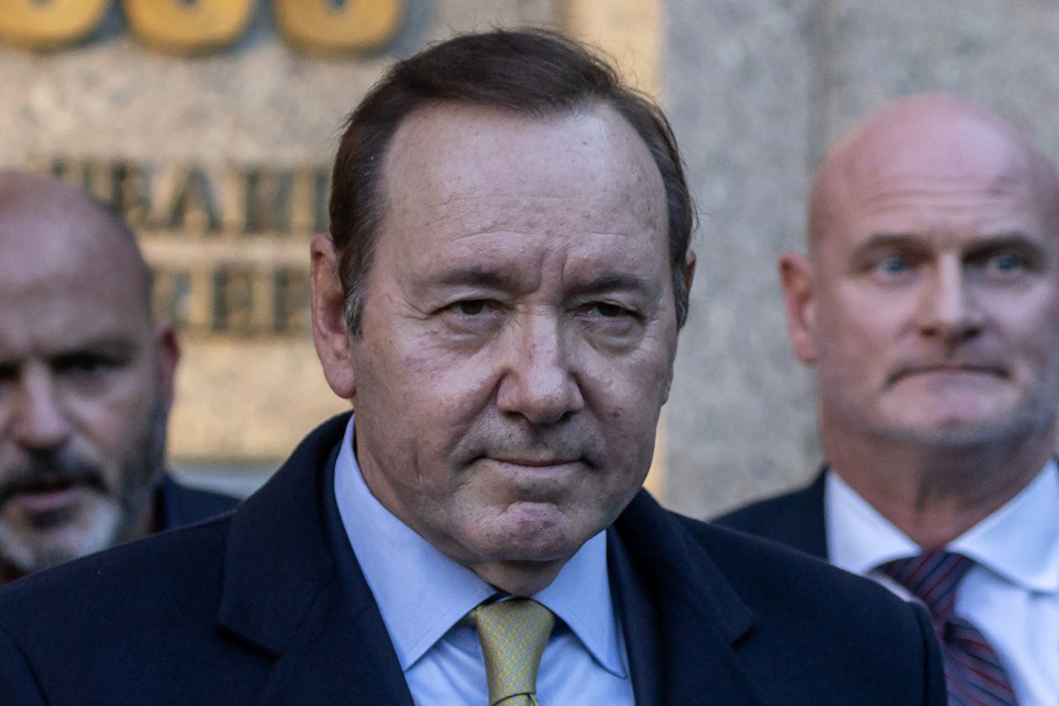 Kevin Spacey leaves the US District Court for the Southern District of New York on Thursday after being found not liable for sexual misconduct allegations.