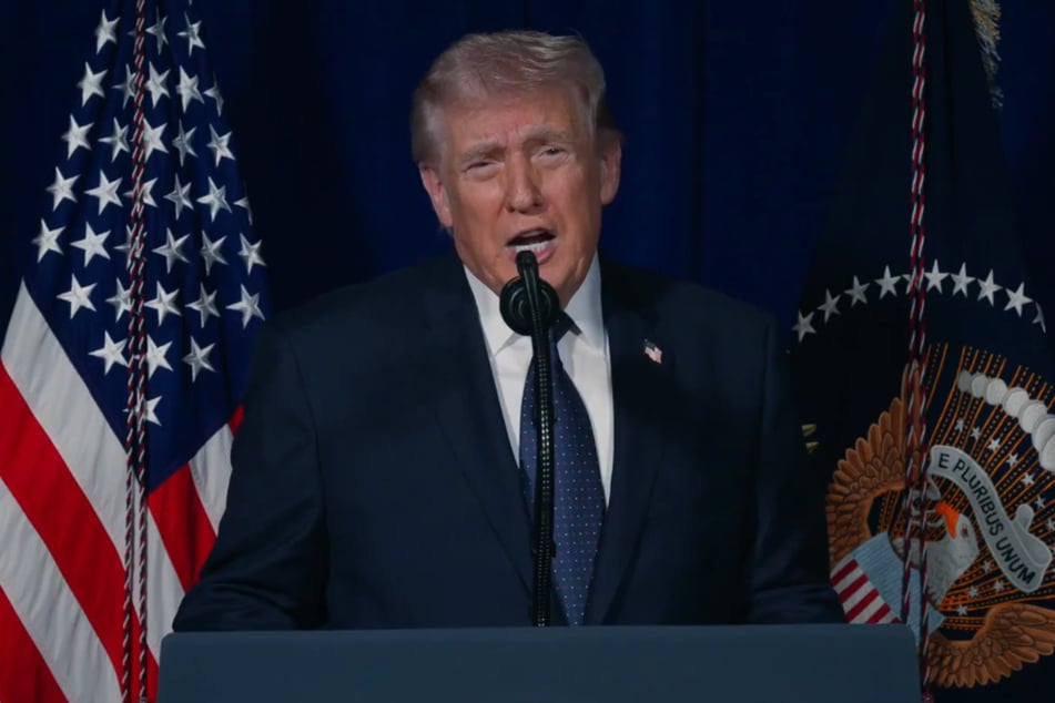 President Donald Trump addressed the nation in a video shared Sunday as US-Israeli attacks on Iran continue.