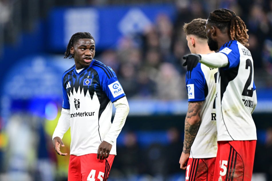 HSV-Youngster Fabio Baldé (l.) steht gegen Hoffenheim in der Startelf.