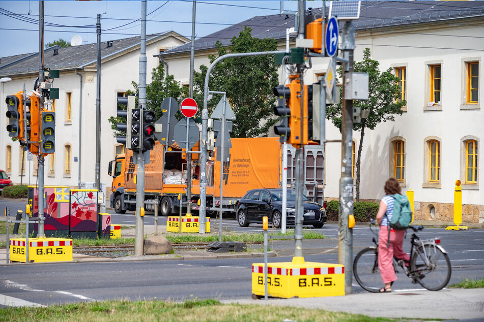 An der Königsbrücker Straße wird ab sofort gebaut.