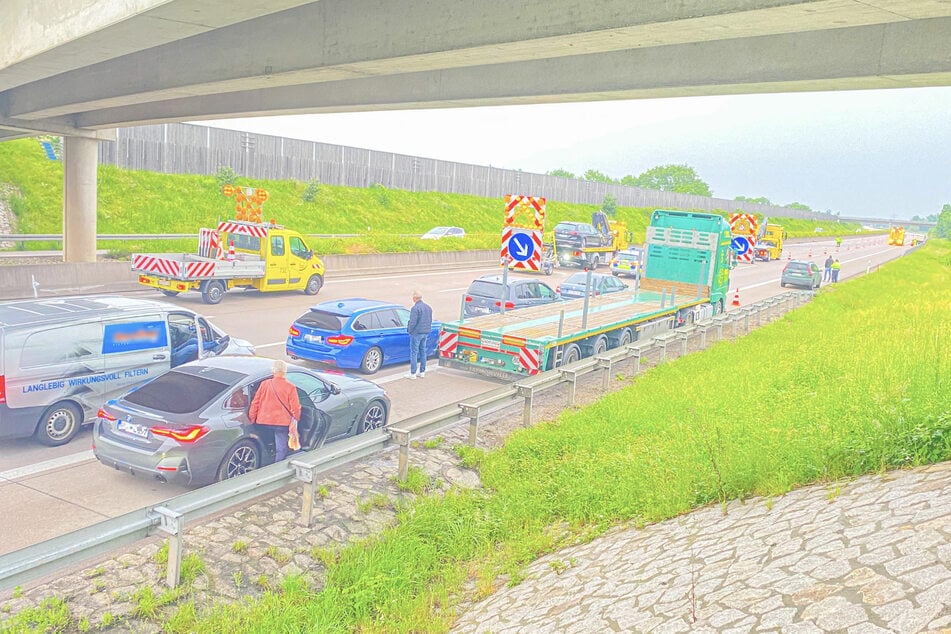 Nach einem Unfall auf der A5 ging stundenlang nichts mehr voran.