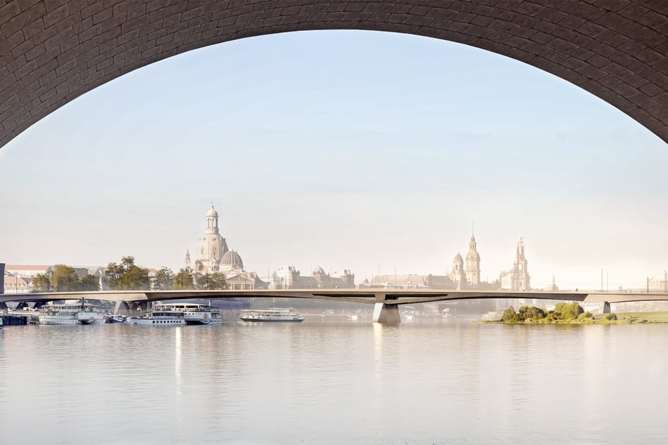 Das hybride Bauwerk aus Spannbeton und Stahl mit drei Zügen erinnert an die Vorgängerin.
