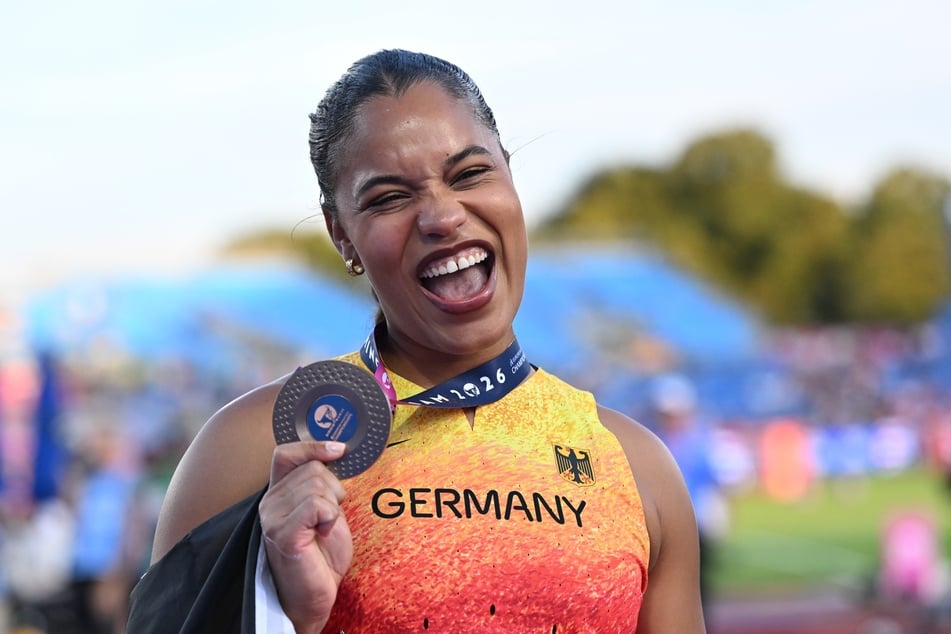 Yemisi Mabry (27) holte im Kugelstoßen die erste EM-Medaille für Deutschland.
