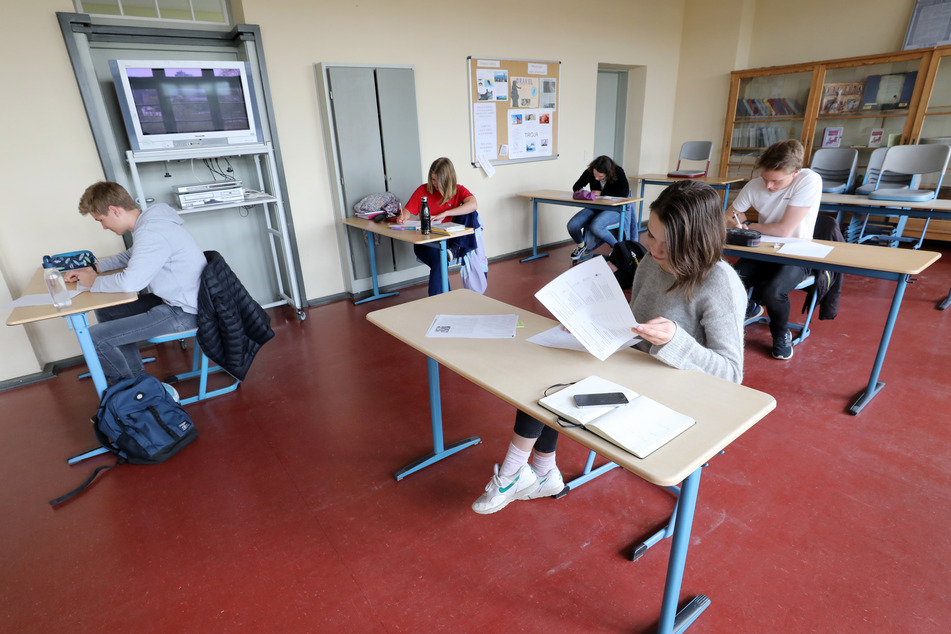Schüler in einer Klasse.