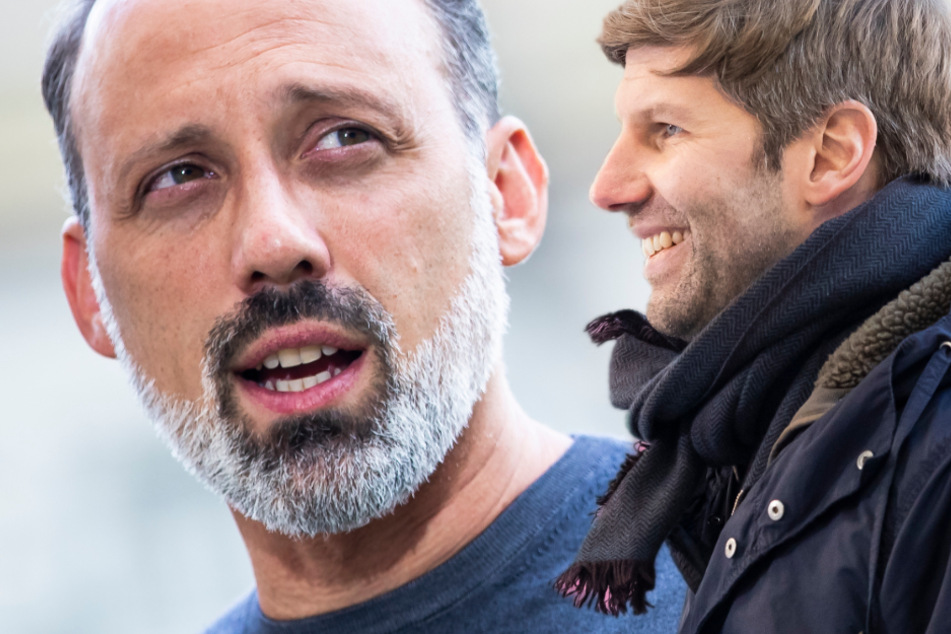 Verstehen sich gut: VfB-Coach Pellegrino Matarazzo (43, l.) und Noch-Vorstandsvorsitzender Thomas Hitzlsperger (39). (Fotomontage)