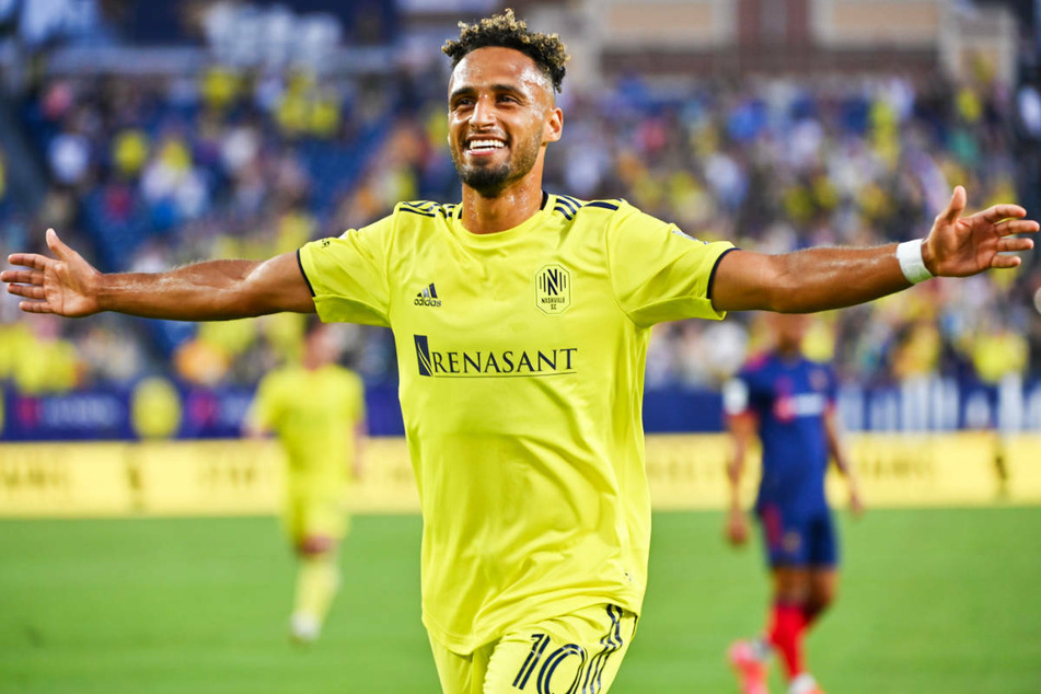 Ex-Hertha-Profi Hany Mukhtar (26) feiert den ersten Hattrick seiner Profi-Karriere, den er für seinen Klub SC Nashville in der MLS erzielt hat.