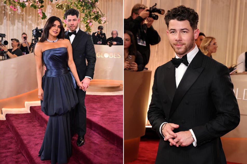 Der Sänger Nick Jonas (33) besuchte gemeinsam mit seiner Ehefrau Priyanka Chopra Jonas (43) am Sonntag die "Golden Globe Awards".