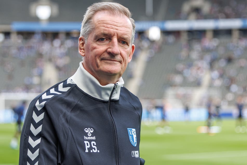 FCM-Coach Petrik Sander (65) schöpft nach dem Spiel "Mut für die kommenden Aufgaben".