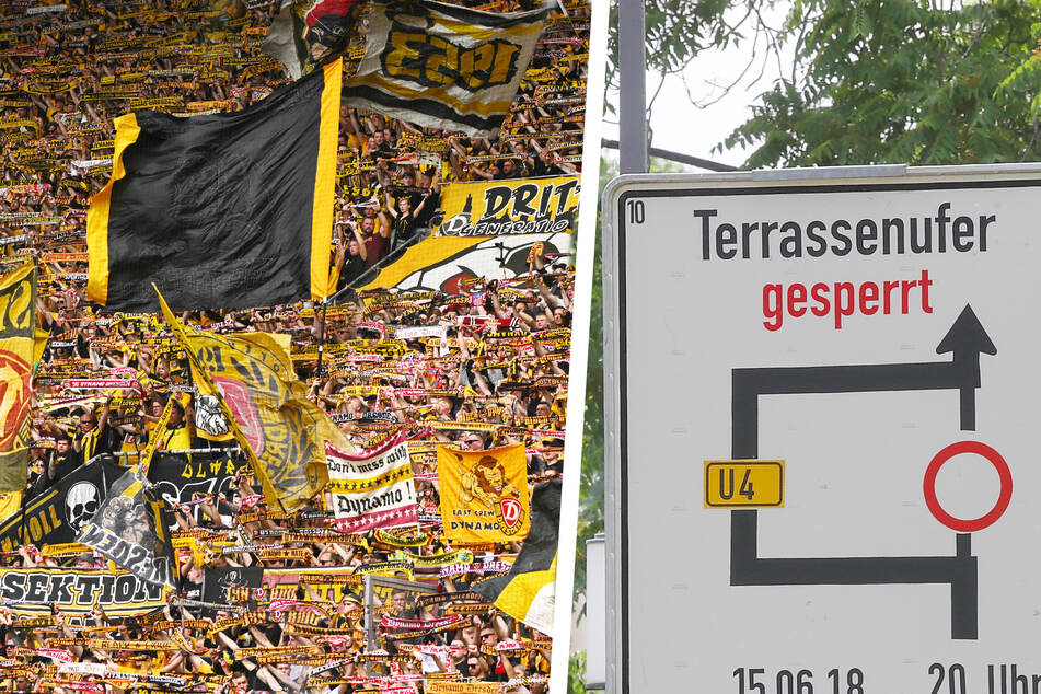 Heute vor dem Spiel droht in Dresden ein Verkehrschaos. Fans sollten sich frühzeitig auf den Weg machen.