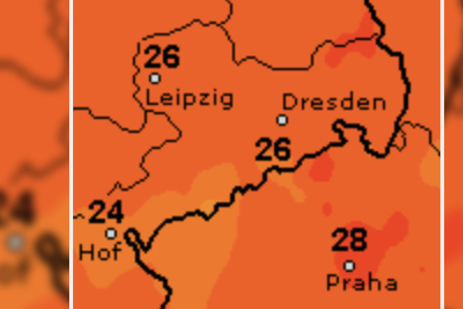 Bereits am Freitag gibt's knackige 26 Grad für die Sachsen.