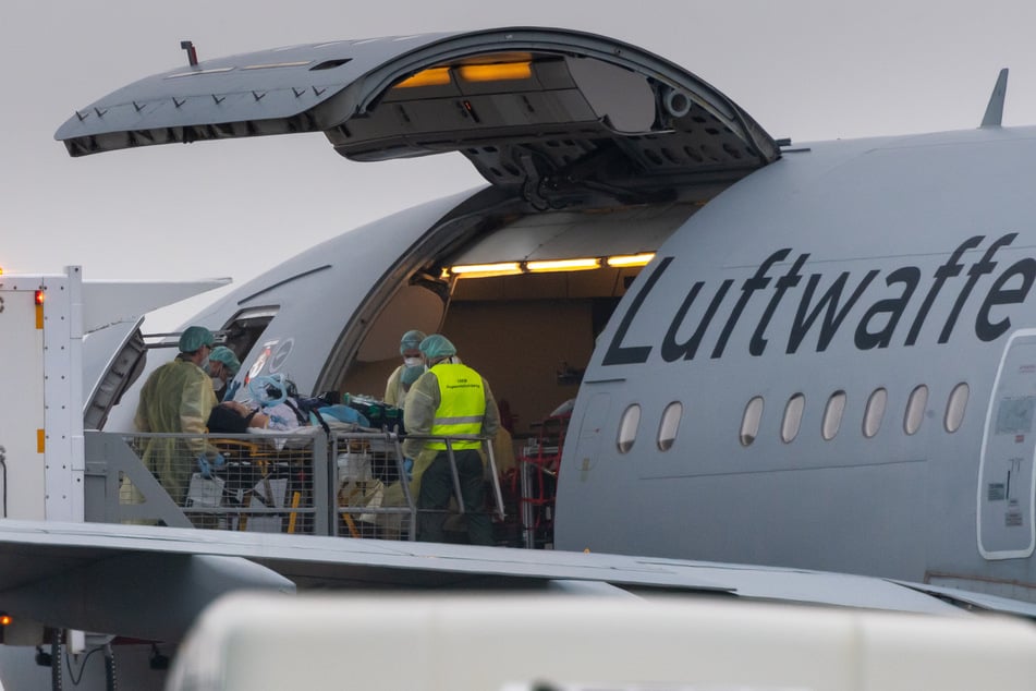 Der Airbus der Luftwaffe brachte die Patienten von Memmingen nach Münster.