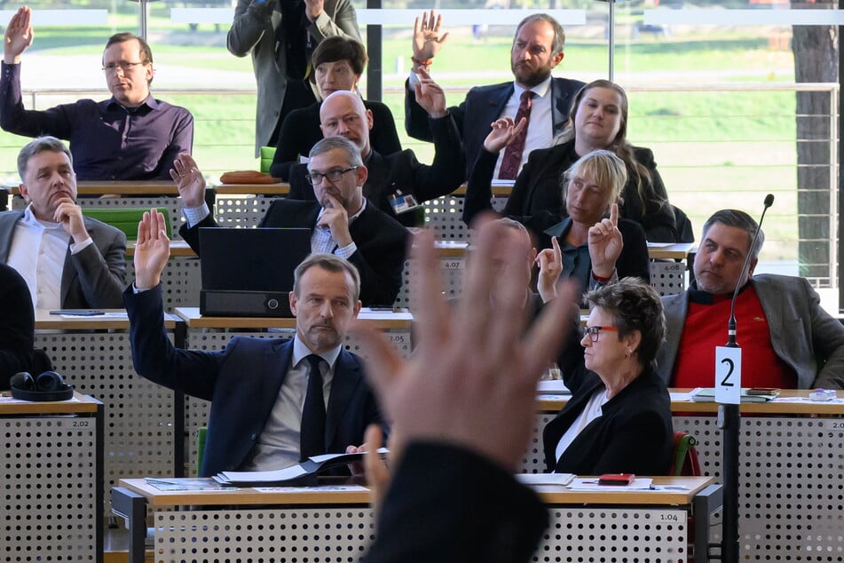Die Abgeordneten von BSW um Sabine Zimmermann (r.)