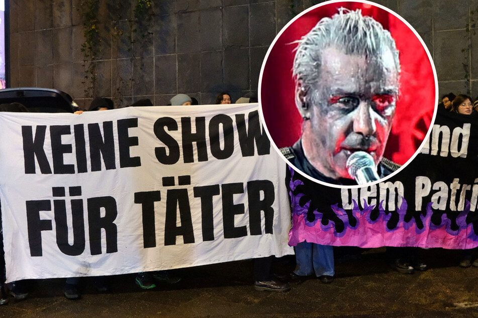 Protest vor Konzert von Till Lindemann: "Kein Applaus für Machtmissbrauch!"