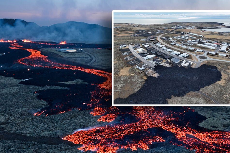 Vulkanausbruch auf Island: Erste Häuser zerstört, Menschen fliehen vor der Lava