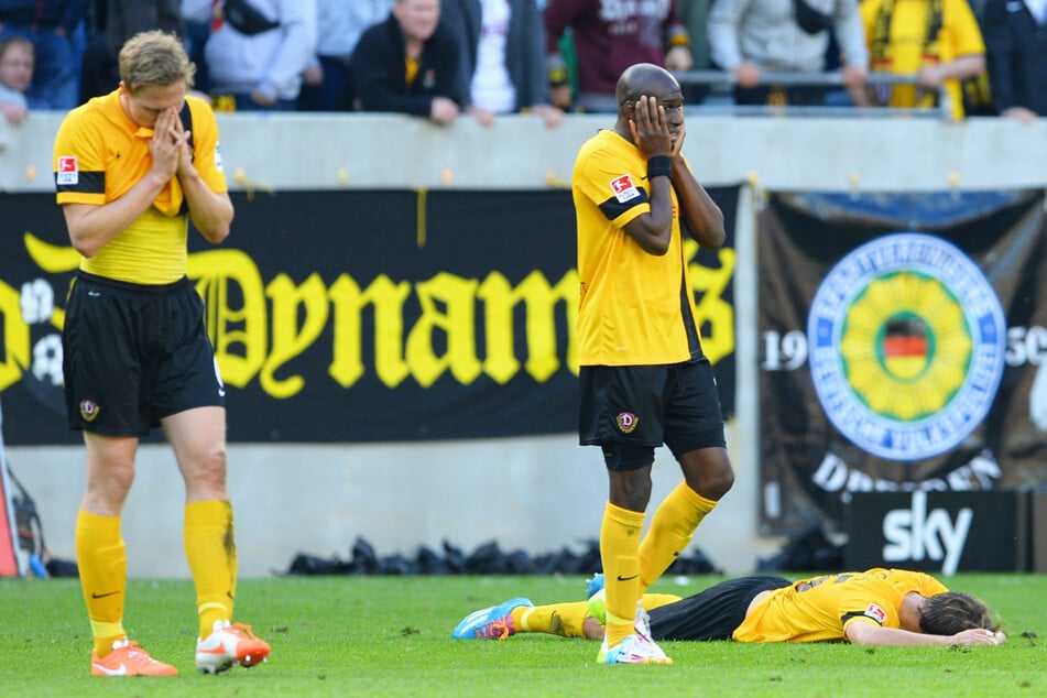 Am 11. Mai 2014 stieg Dynamo daheim gegen Arminia Bielefeld aus der 2. Bundesliga ab.