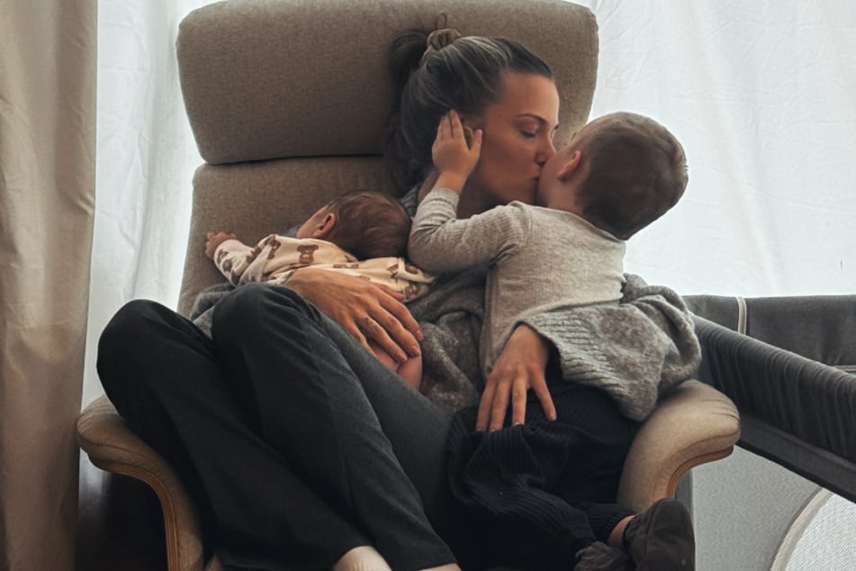 Laura Maria Rypa (28) hat als Mutter von zwei Kleinkindern derzeit alle Hände voll zu tun.