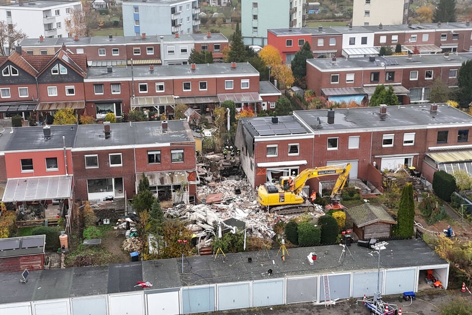 Das Haus wurde bei der Explosion komplett zerstört.