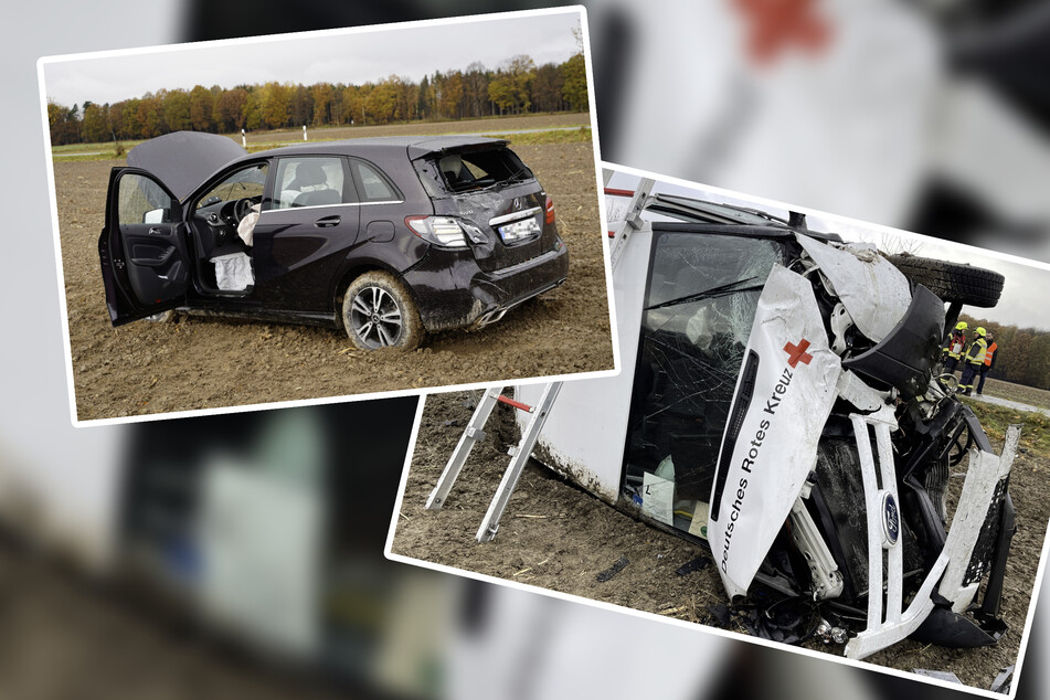Schwerer Unfall in Sachsen: Beide Fahrer nach Zusammenstoß im Krankenhaus
