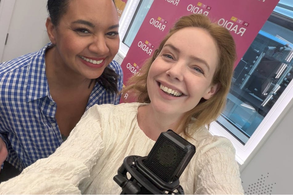 Olivia Marei (36, r.) war zu Gast bei Moderatorin Eileen Osei.