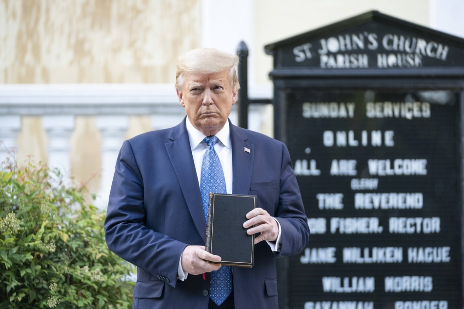 On June 1, 2020, then president Donald Trump ordered the removal of Black Lives Matter protesters in the area to get this photo of him holding a Bible in front of a Church.