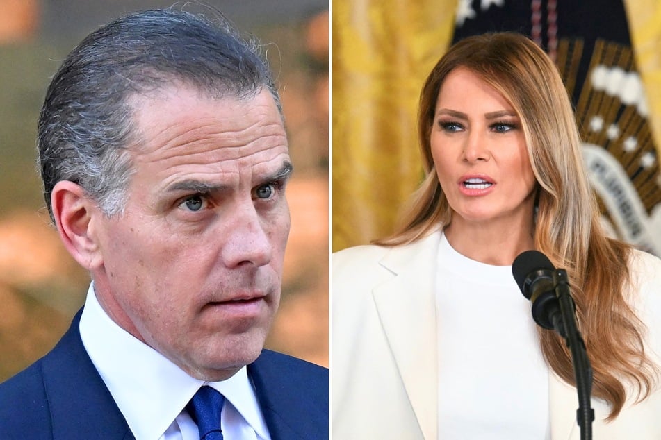 Attorneys for First Lady Melania Trump (r.) reportedly threatened to sue Hunter Biden (l.) over claims he made regarding her connection to Jeffrey Epstein.