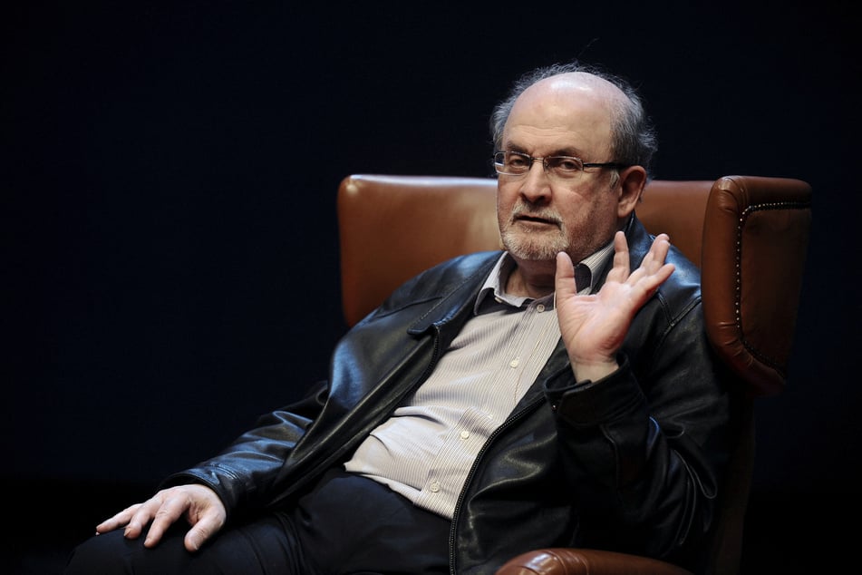 Novelist Sir Salman Rushdie at a book presentation in Spain in 2015.