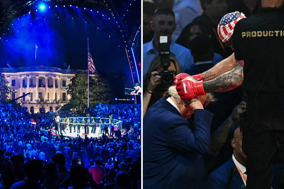 President Donald Trump celebrated his birthday with a massive UFC fight on the White House's grounds.