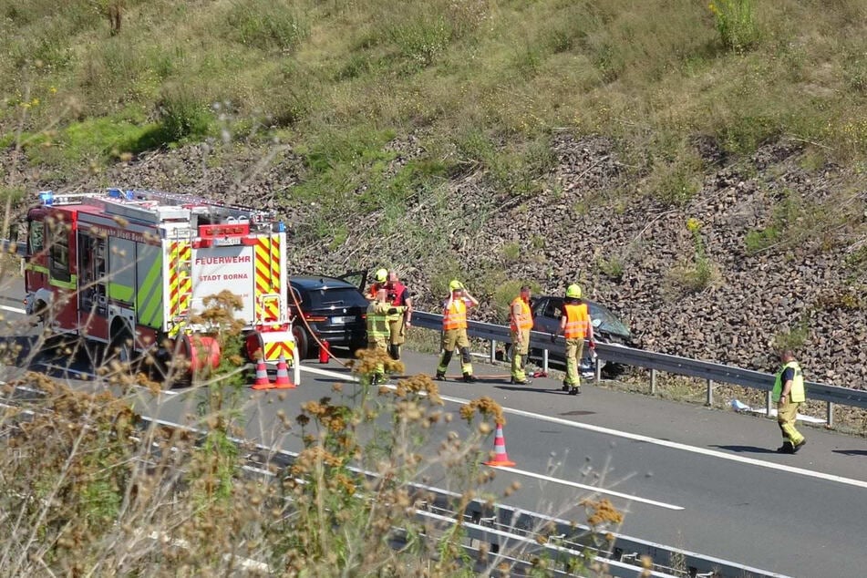 Eine 22-Jährige krachte mit ihrem Smart bei Espenhain in die Leitplanke der A72.