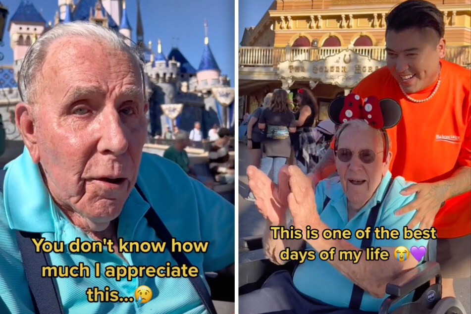 Video of 100-year-old man having the best day of his life at Disneyland makes millions tear up