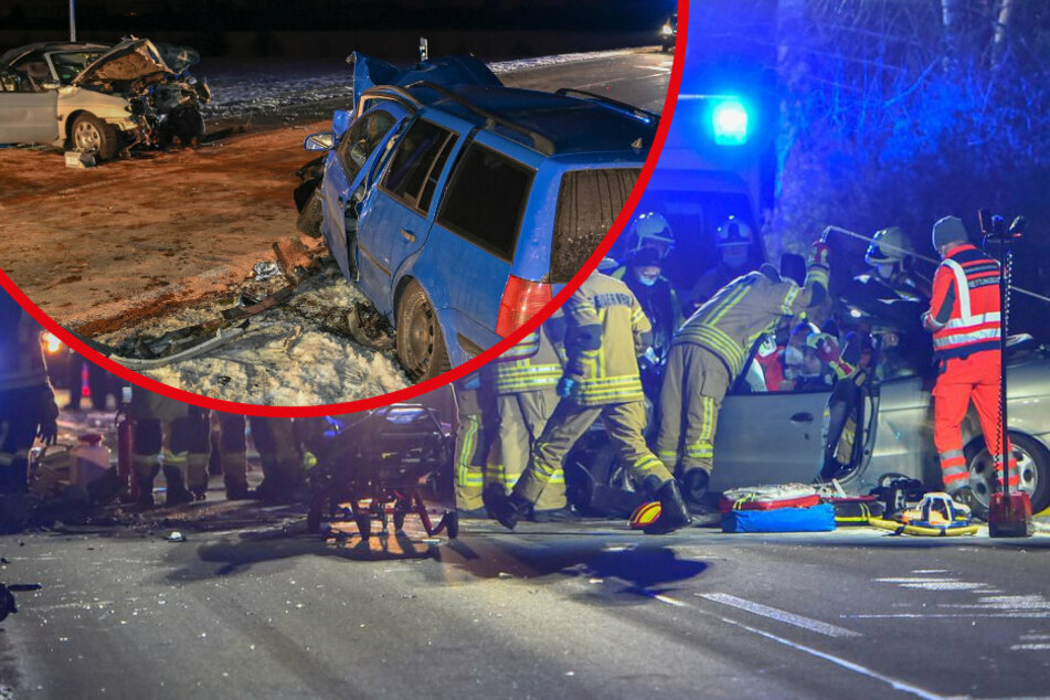 Heftiger Frontalcrash: Unfallfahrer muss mit Hubschrauber in Klinik geflogen werden!