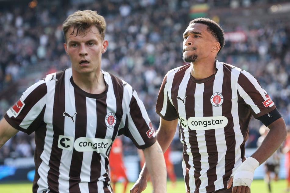 David Nemeth (24, l.) und Andréas Hountondji (23) stehen beim FC St. Pauli kurz vor der Rückkehr.